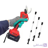 قیچی هرس شارژی تکنو دوباتری 4 سانت مدل BAS40