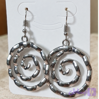گوشواره اسپیرال طرح‌دار