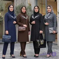 مانتو شلوار اداری فاستونی مدل تیسا