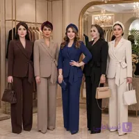 کت شلوار مجلسی کنار پاپیونی مزونی