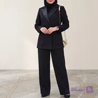 کت و شلوار مجلسی بغل ساتن مدل سایدا