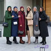 کاپشن بلند زمستانه زنانه مدل آسمان