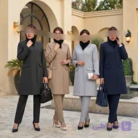 مانتو شلوار اداری لوکس آستردار مدل درنا