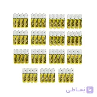 باتری نیم قلمی تراست مدل Super Life بسته 60 عددی