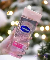 روغن بدن وازلین صورتی روشن کننده VASELINE VITAMIN B3 BODY OIL حجم200ml اصل