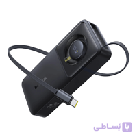 پاوربانک بیسوس ظرفیت 10000 میلی آمپر ساعت 30 وات با کابل  Baseus Nomos Power Bank