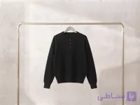 بافت آستین دار یقه سه دکمه
