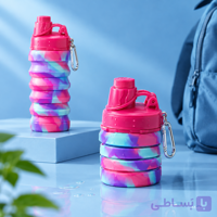 لیوان تاشو سیلیکونی جعبه دار مدل NEW 01 گنجایش 0.5 لیتر