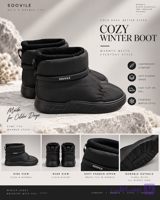 بوت زنانه زمستانی Cozy Winter Boot 🖤