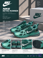 کتانی نایک Retro Runner سبز متالیک