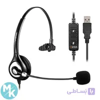 هدست مرکز تماس Wantek مدل A600 با میکروفون حذف نویز