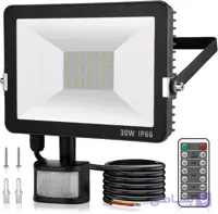 پروژکتور LED RGB فضای باز 30 وات IP66 با سنسور حرکتی و کنترل از راه دور