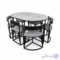 میز غذاخوری ۶ نفره کمجا مدل آبشاری