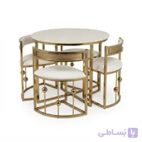 میز غذاخوری ۴ نفره کمجا مدل توپی