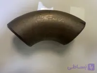 زانو ۹۰ درجه ۲ اینچ بدون درز رده ۴۰ متریال استنلس استیل 316L برند ernefitting
