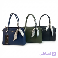 کیف 3 خانه بند زیگزال دستی برند Dior با اسکارف کد 102331