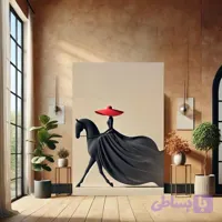 تابلوبانوی سرخ کلاه