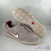 کفش فوتسال تمپو طوسی زرشکی مسترکوالیتی