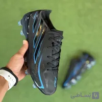 کفش فوتبال f50 هایپرفست مشکی ابی بدون بند مسترکوالیتی