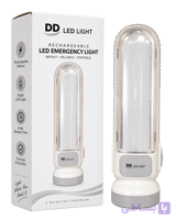 چراغ اضطراری شارژی DP LED LIGHT مدل DP-7102B با باتری لیتیوم 18650 ارتقایافته و محافظ شارژ