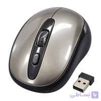 موس بی‌سیم 2.4 گیگاهرتز باتری‌خور با گیرنده USB و طراحی کم‌مصرف