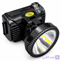 چراغ پیشانی شارژی DP LED LIGHT مدل LED-7035 با باتری لیتیوم 18650 ارتقایافته و محافظ شارژ