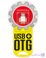 مبدل OTG تایپ C به USB مدل Mini رنگ سفید