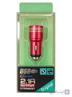 شارژر فندکی خودرو COMATO تک پورت USB با خروجی 2.1 آمپر