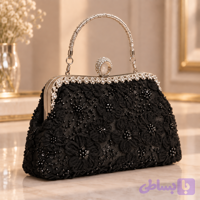 کیف مجلسی دهنه انگشتری دهنه نقره ای مدل گیپور