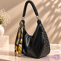 کیف دوشی چرمی زنانه مدل خورجینی