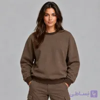 سویشرت اسپان دورس قهوه‌ای موکا سان تیشرت کد 2003 | از سایز L تا XXL - سان تیشرت