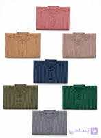 شومیز زنانه جلوبسته یقه سه سانتی