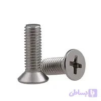 پیچ چهارسو مدل سر خزینه M4x10MM بسته 100 عددی