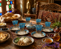 استکان نلبکی طلاکاری شده