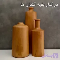 گلدان چوبی.کد 113