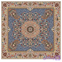 رومیزی ترمه طرح افشار طوسی سایز ۱۰۰×۱۰۰