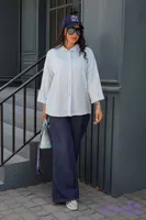 شومیز زنانه کلاسیک با آستین پاگون‌دار