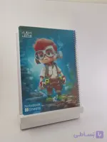 دفتر طلقی ۸۰ برگ خطی | کاغذ ۷۰ گرم + جلد فانتزی 📒