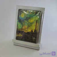 دفترچه بزرگ جلد سخت طلاکوب