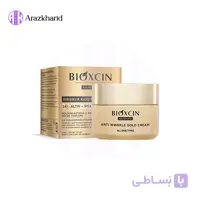 کرم ضد چروک طلایی بیوکسین مدل GOLD CREAM حاوی پودر طلا و پروتئین ابریشم حجم 50 میل