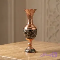 سنبل‌دان نقره قلم‌کوب با قلم‌زنی و قلم‌برش‌کاری