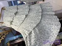 دامن حریر پلیسه چهار پله وارداتی گلدار