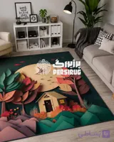 فرشینه سه بعدی کلبه مهتاب