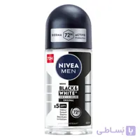 مام رول بلک اند وایت اینویزیبل کلیر نیوا | Nivea Black & White Invisible Clear Anti-Perspirant Roll-On