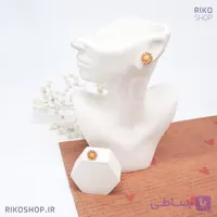 گوشواره بیخ گوشی بابونه نارنجی