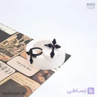 انگشتر صلیب مشکی مخملی