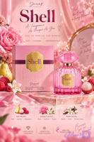 عطر و ادکلن زنانه shell حجم 100 میل