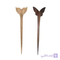 گیره مو زنانه طرح ایموجی پاپیون و آفتابگران  بسته 2 عددی