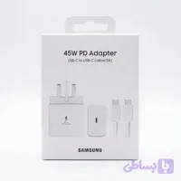 شارژر دیواری 45 وات سامسونگ مدل EP-TA845، اتصال سه پین بهمراه کابل