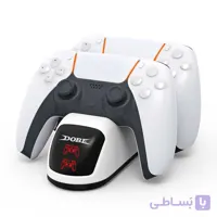 شارژر دسته پلی استیشن 5 چراغ دار – Dual Charging DualSense Fast Charge Dobe With Light